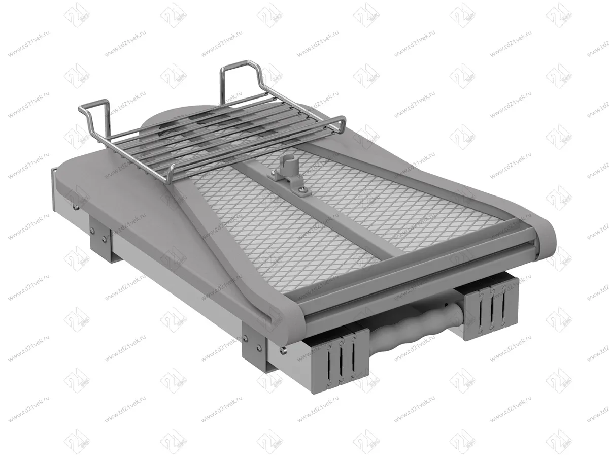 S-6616-G Выдвижная гладильная доска с фасадом в 400 базу, Starax, серый 4