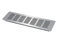 Решетка вентиляционная, 80x480мм, алюминий