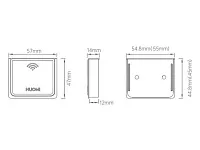 Блок управления светом, с датчиком открытия двери, движения и кнопкой управления 50х46х12 мм, черный