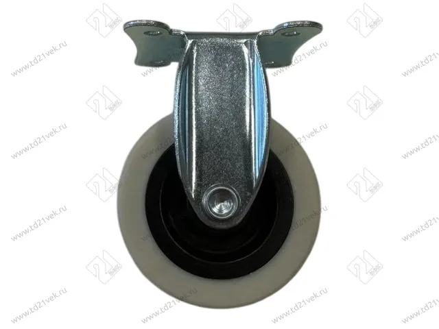 Опора колесная прямоходная 105, нагрузка 30 кг, d50 мм, h63 мм, резина, серый 1