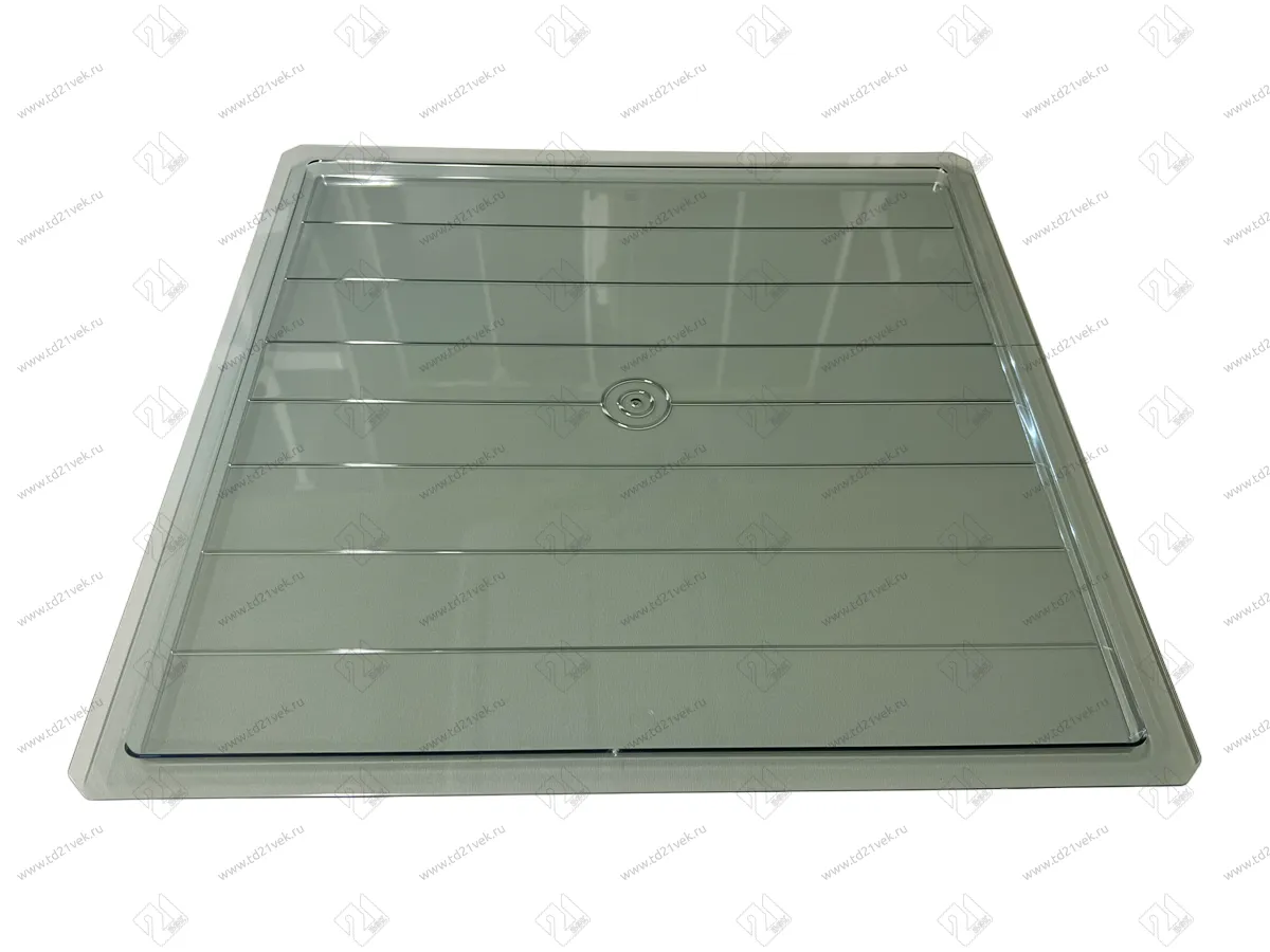 S-11240-A Поддон пластиковый Starax, шир. 600 мм, 497x503x12 мм, антрацит <10> 1