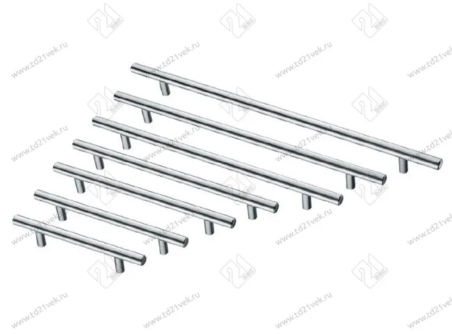 R-3010-128 Ручка-рейлинг D=10мм, 128 мм, хром <20/100> 1