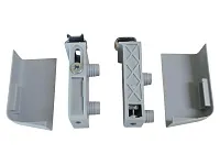 Навес для шкафа L+R, заглушки-2шт. (под запрессовку), светло-серый, Р130