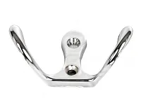 Крючок двухрожковый, хром, VESHALKA