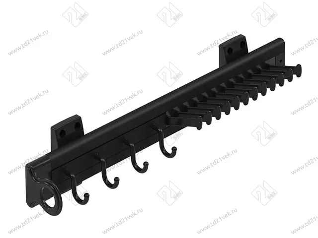 S-6544-A Вешалка для галстуков и ремней,Starax, (85х460х90) левая, антрацит 2