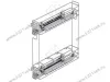 S-2414-C  Бутылочница 150, Starax, 2-х ярусная, направляющие Blum Tandem,  (106х475х495 мм), полное выдвижение, левая превью 2
