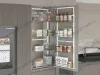 S-1221-C Выдвижная колонна для кухни в базу 450 мм, Starax, 4-х ярусная, (380х510х1250-1400 мм) превью 1