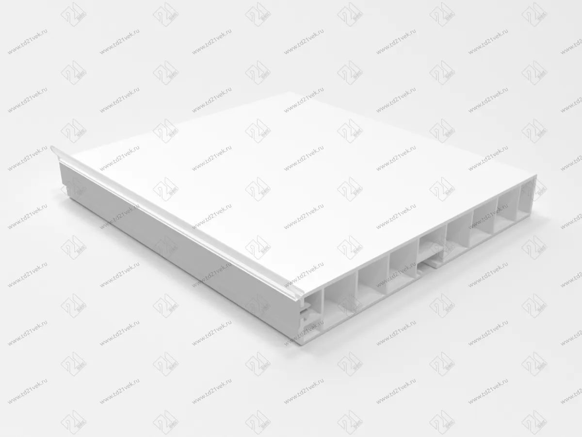 Цоколь кухонный 4м с силик.пр., белый H-100 <15> 1