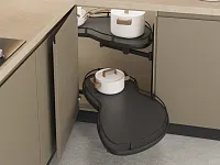 S-3016-A Волшебный угол "Лепесток" в базу 450 мм, Starax, (850х475х600 мм), правый, с антискользящим покрытием