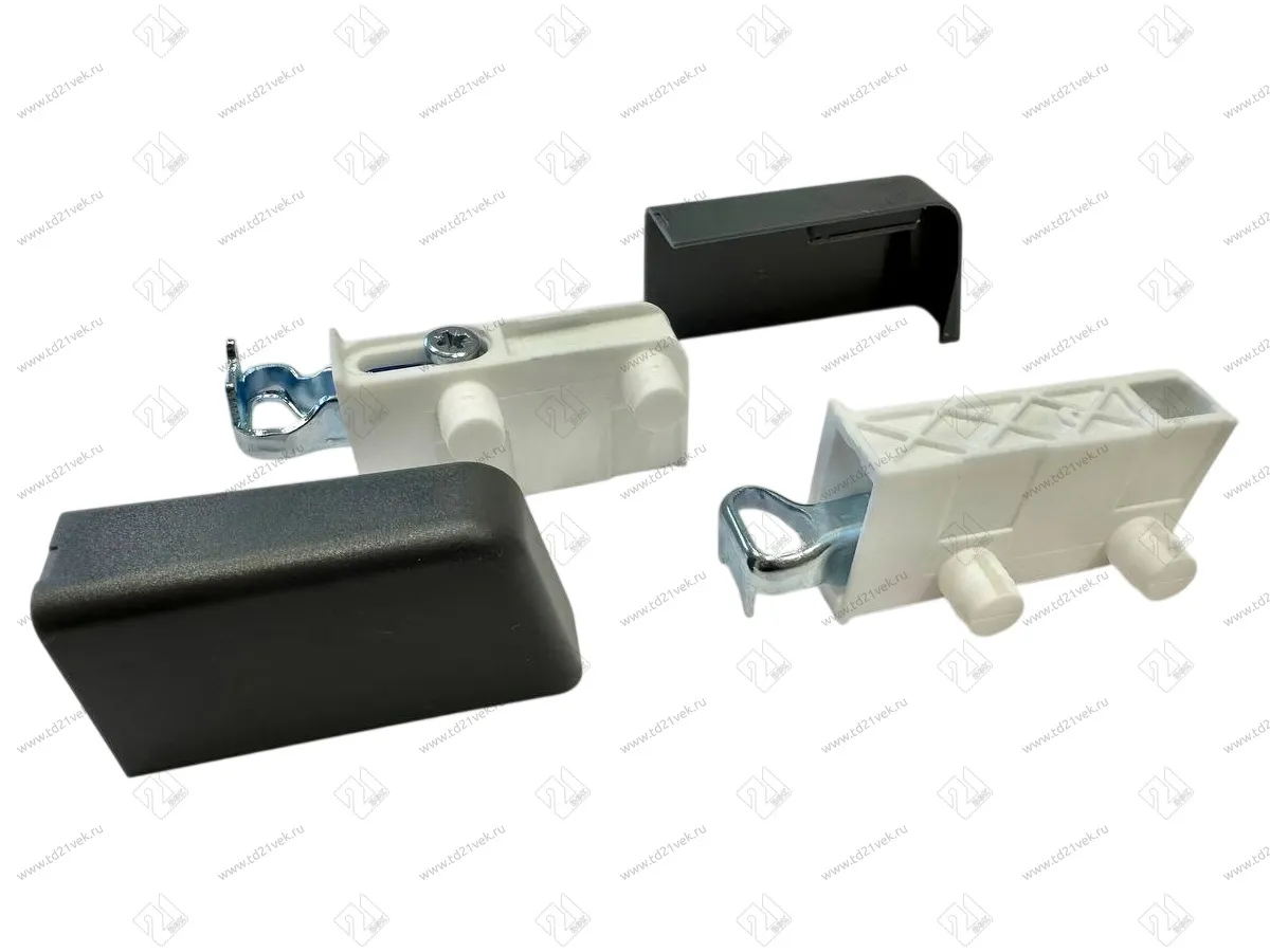 Навес для шкафа L+R, заглушки-2шт. (под запрессовку), антрацит, Р130 1