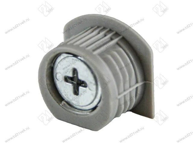 RED Стяжка d20*12,5мм с эксцентриком для плиты 16 мм, светло-серый 2