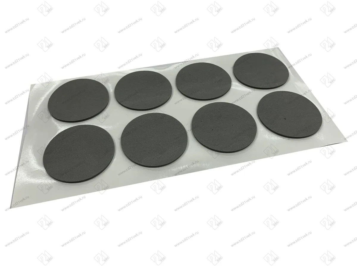 Подпятник резиновый XSTAR 0750 GR d=50 мм серый (толщ 2мм) (на листе-8) <50/600> 1
