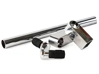 SET-600 Комплект рейлинга "модерн" (труба 600мм, 2 держ, 2 загл). хром<25>