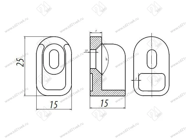 Карман сетчатых полок (малый), черный <1/100> 2