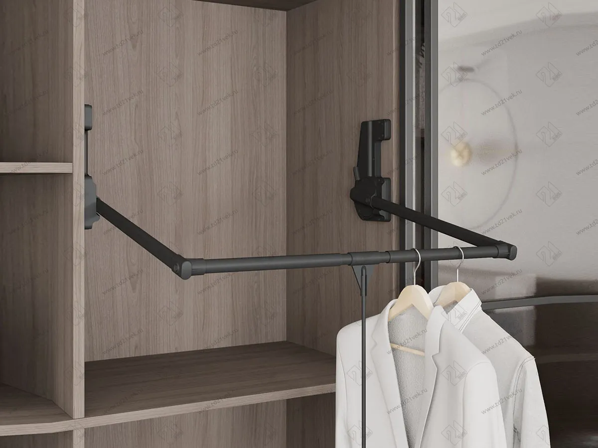 S-6014-A Пантограф Starax, (850-1150x290x900 мм), нагрузка 15 кг, антрацит 1