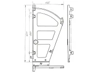 Механизм для обувниц одинарный, черный