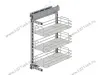 S-2798-C Бутылочница 400, Starax, 3-х ярусная, направляющие Blum Tandem, (355х470х635 мм), с доводчиком, полное выдвижение, правая превью 2