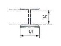 Угловое соединение 180гр. / H150, белый <10>