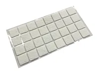 Подпятник фетровый Pacific PC 6025 WH  25*25 мм белый  (на листе-32) <50/600>