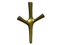 Крючок трехрожковый, золото матовое, VETKA