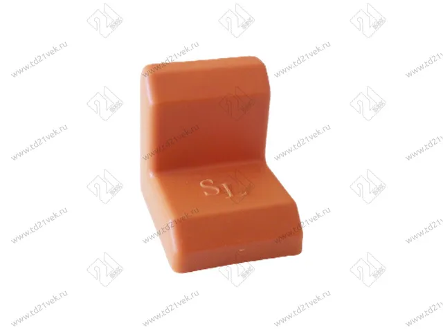 Уголок крепежный 21*21 мм с крышкой, 029.20 груша <250/2000> 1