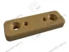 Подпятник мебельный пластиковый, бук/бежевый, 50х17хh6 мм, под саморез/гвоздь превью 1