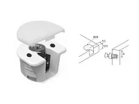 ACKRF016 Стяжка RAFFIX DUO d20*H12,5 мм с эксцентриком для плиты 16 мм, серая