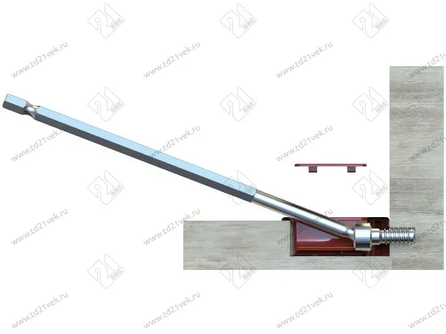 110-08-07-403 Qfix Ключ шестигранный Mesan 5мм, цинк <1> 2