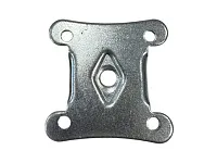 Опора колесная прямоходная 105, нагрузка 30 кг, d50 мм, h63 мм, резина, серый