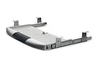 Полка для клавиатуры, серая, пластик, сталь SK-027-80 <1/10>