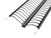 Сушилка для посуды 600мм двухуровневая, с поддоном, черная нержавеющая сталь, 1 индивидуальная упаковка