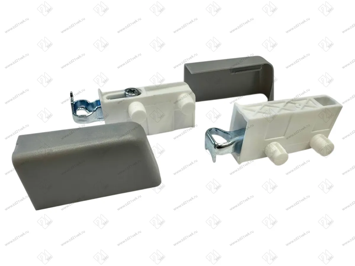 Навес для шкафа L+R, заглушки-2шт. (под запрессовку), темно-серый, Р130 1