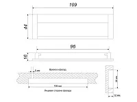 RS056CP/SC.2/96 Ручка-скоба (врезная) 96 мм хром/сатин.хром <30>