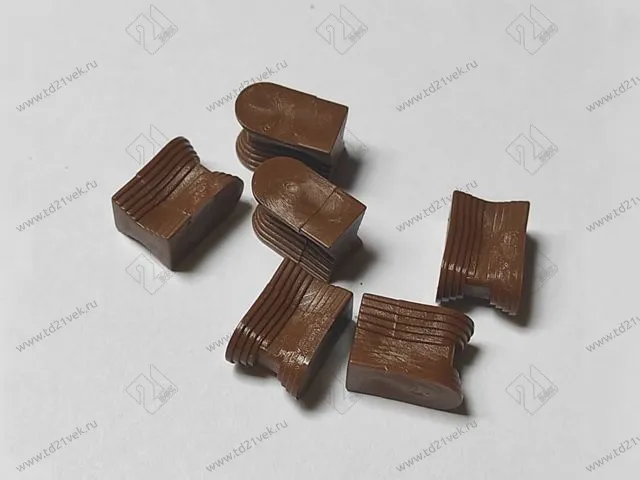 Ласточка Хоффмана <Д> Шпонка Ласточкин хвост без заглушки №10  (коричневый) (1 упак= 1000 шт) <1/12> 1