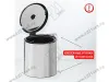 S-2251-SS Мусорное ведро, Starax Waste Bin, 10 л, (365x300x320 мм), хром превью 4