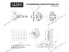 2pcs-M101-Inst Петля четырехшарнирная slide-on 110гр 60г, вкладная (комплект - 2шт) превью 2