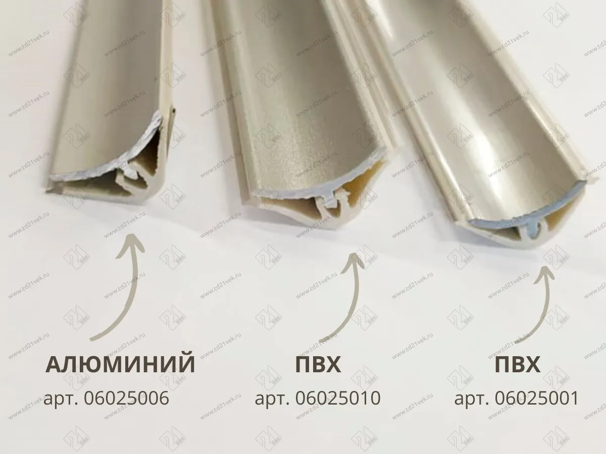 Плинтус RUS LB 15 (13) Алюминий 3,0 м (№ 001) <1/30> 2