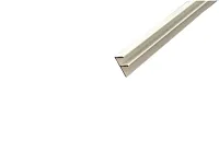 Планка БЕЛАЯ угловая алюм. для стеновых панелей 4мм (F-обр) 1020  L=600 <100>
