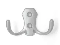 HK.002.SC Крючок двухрожковый мат. хром <70/420>