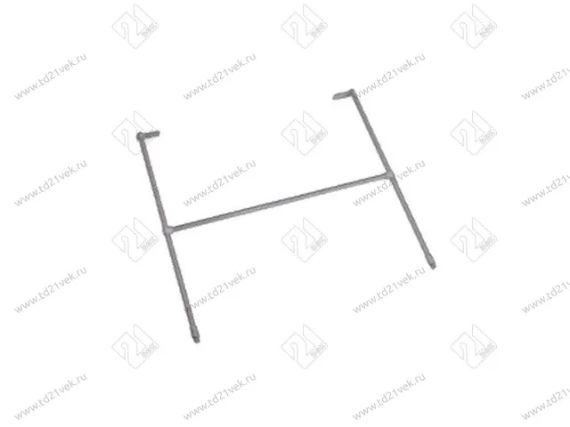 Рейлинг к металлобоксу 450мм белый К <50> 1