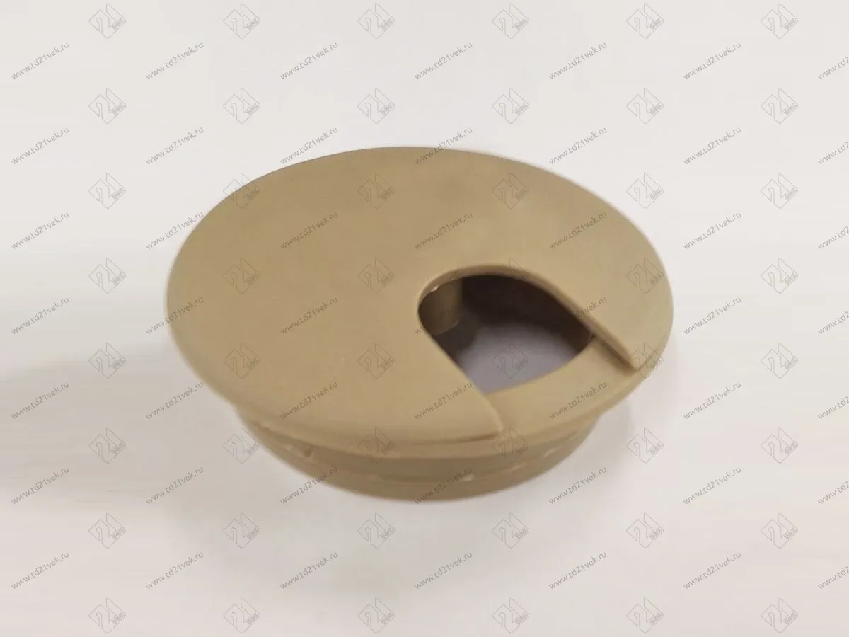 Заглушка кабель-канала, круглая, d=62 №15, карамельный 1