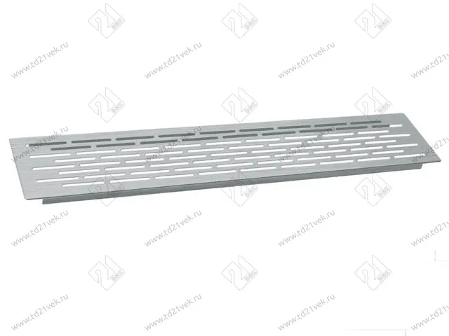 Решетка вентиляционная KK-D50100-06, 500x100мм, шлифованная сталь, алюминий <25> 1