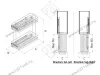 S-2491-C Бутылочница 200, Starax, 2-х ярусная, направляющие Blum Tandem, (151х475х495 мм), дно ДСП, полное выдвижение, левая превью 3