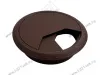 Заглушка кабель-канала, пластиковая, круглая, d=60 мм, коричневая превью 1
