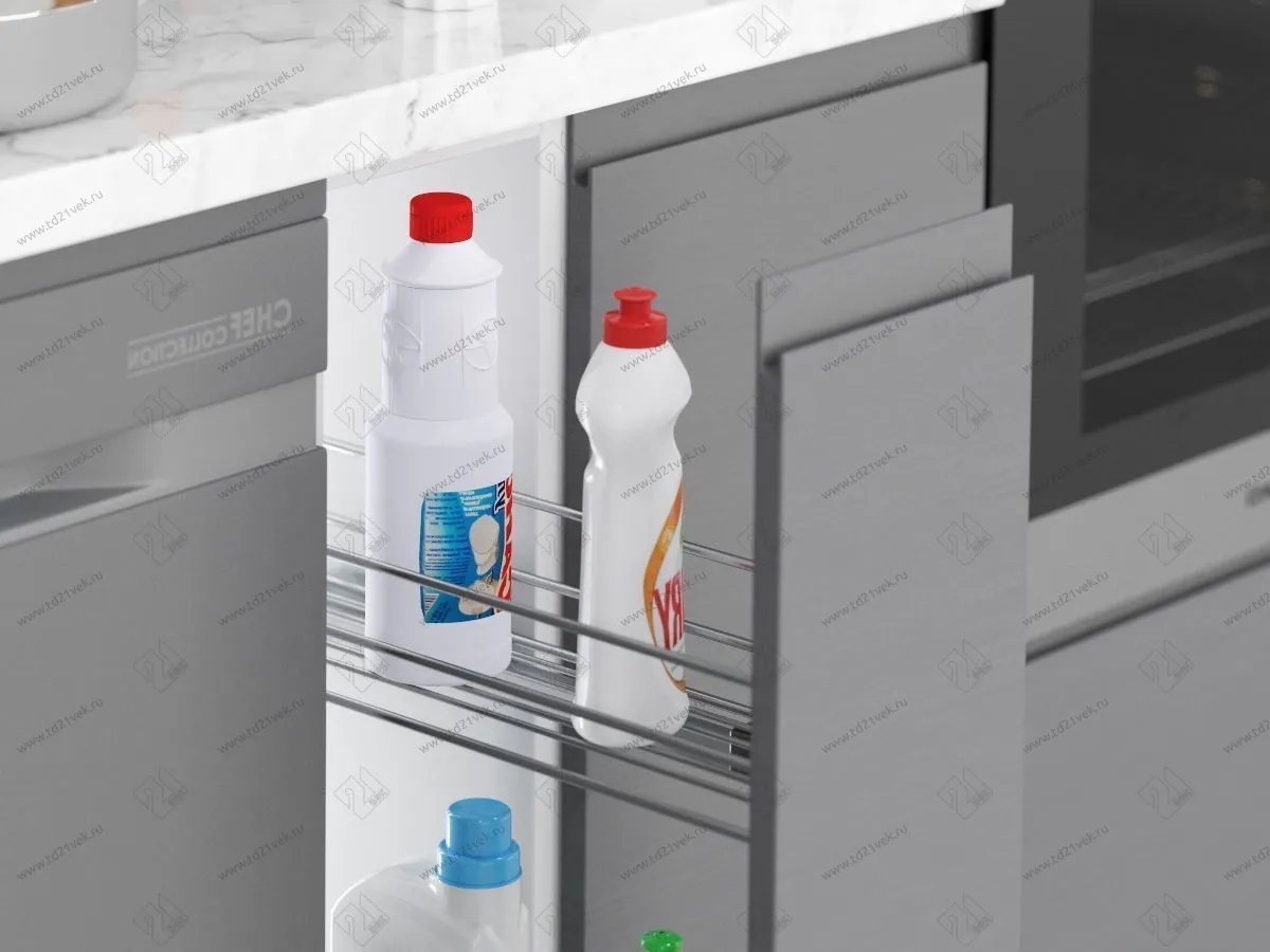 KS-200R Бутылочница 200, Starax, направляющие Samet, (151х475х495 мм), частичное выдвижение, правая 2