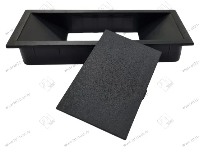 Заглушка кабель-канала, 156х66х22мм, черный 2