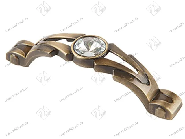 CRL23-96 BA Ручка-скоба с кристаллами, бронза <50/250> 1