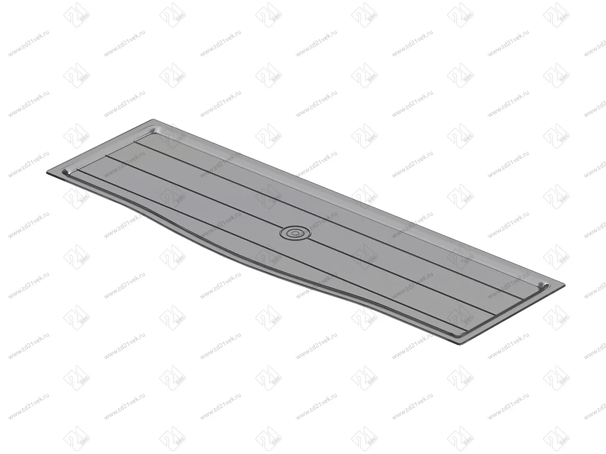 S-5212-G-01 Поддон пластиковый, Starax шир. 450 мм, серый матовый 1