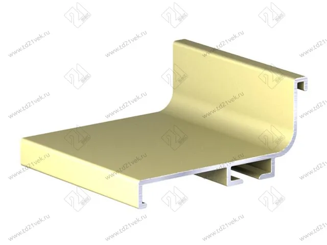 Г-образный профиль GOLA, L=4050 мм, золото матовое анодированное 1