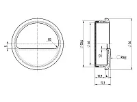 Ручка-раковина D50 черная